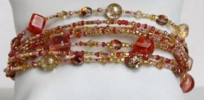 Murano Glass - BR096-Coral